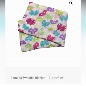 New Butterflies Bamboo Muslin Baby Swaddle Blanket